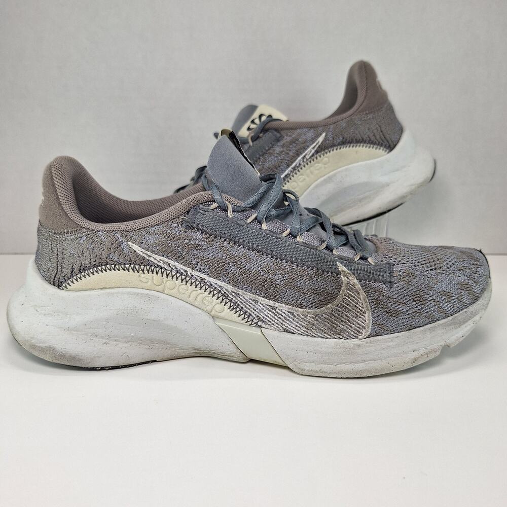 Nike SuperRep Go 3 Next Nature Flyknit Cool Grey Shoes DH3394-007 Men's Size 8.5